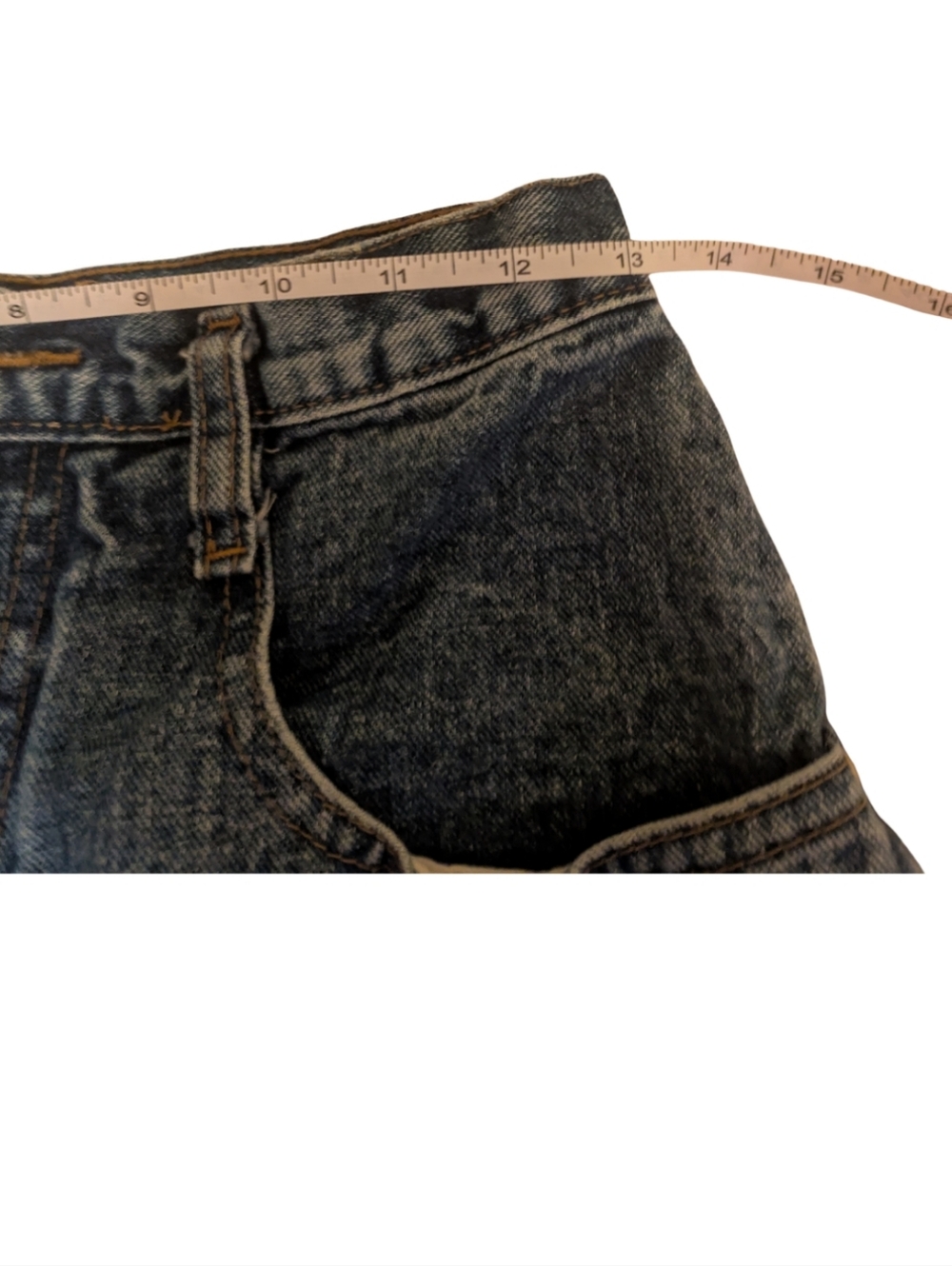 3/$15 Vintage Made in the Shade Denim High Rise Mom Shorts 90s - 26 - Picture 7 of 12
